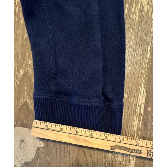 Vince Women Navy Brushed Cotton Oversized Mini Sweater Dress Small Roll Neck - Picture 7 of 10